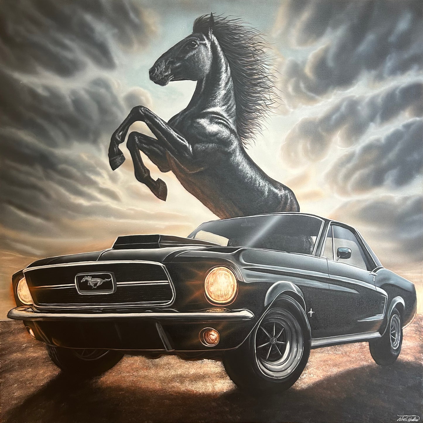 "Power of the Mustang" Original Painting