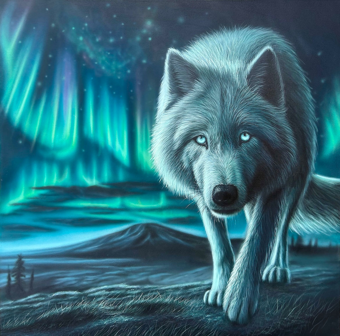 "Aurora Lupus" Original Painting