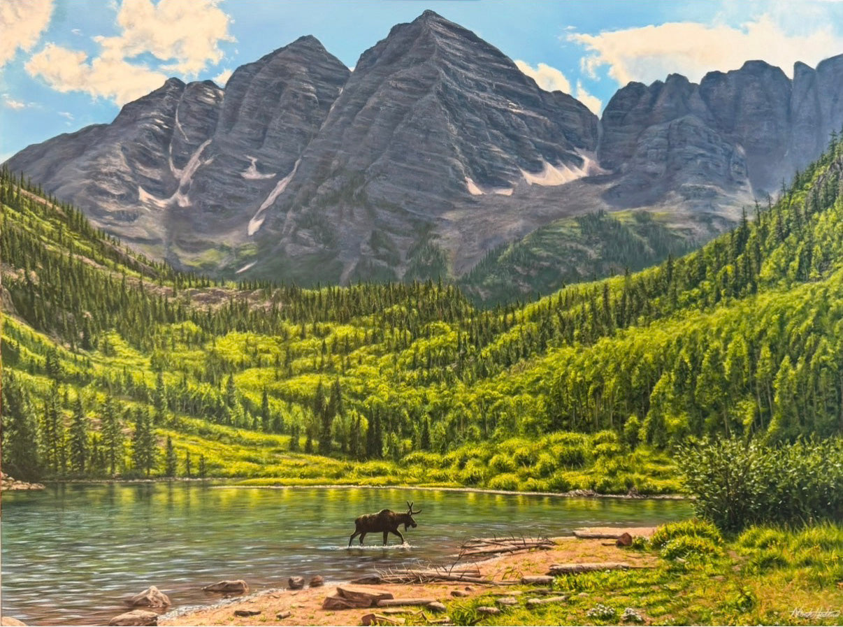 "Alpine Wanderer" Original Painting