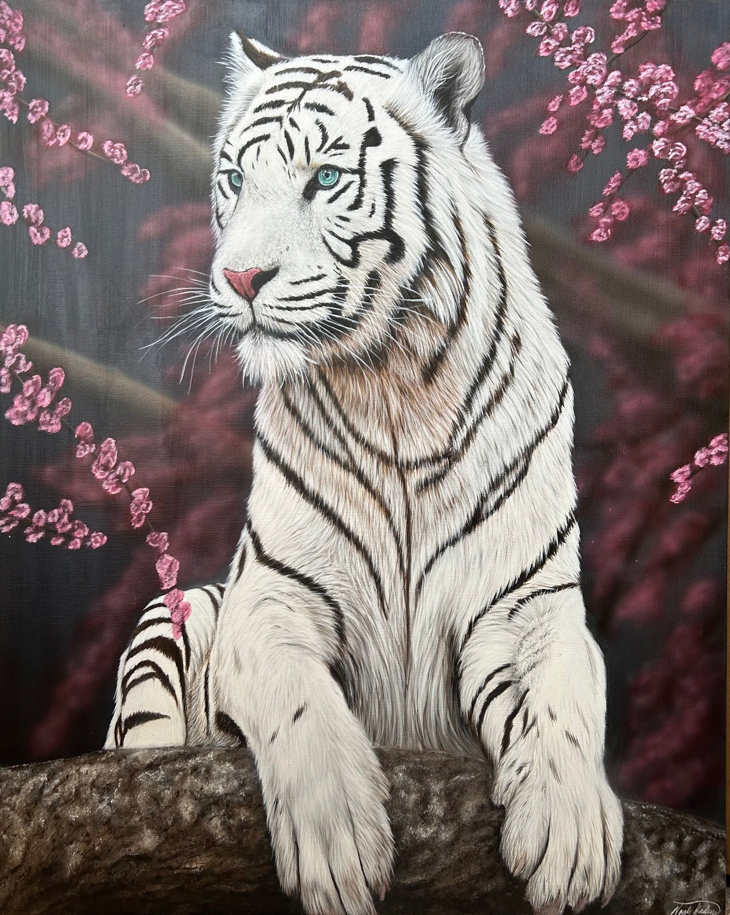 Sakura Tiger Original Painting
