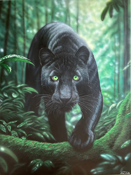 Wandering Panther Original Painting